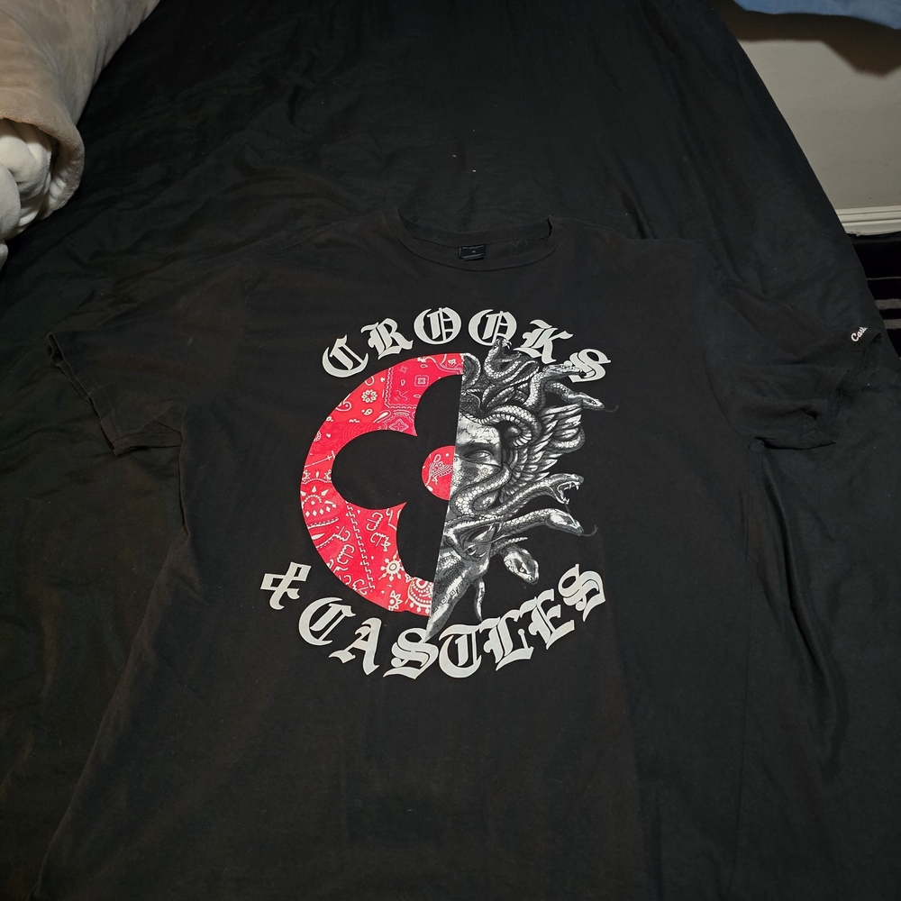 Crooks & Castles Black Graphic T-Shirt